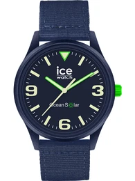 ICE WATCH Analoguhr dunkelblau / weiß / neongrün