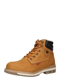 Schnürboots schwarz / karamell