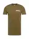 ELLESSE T-Shirt 'Voodoo' oliv / dunkelorange / rot / wei