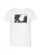 Q/S by s.Oliver T-Shirt weiß / mokka / dunkelorange