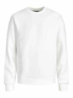 JACK & JONES Sweatshirt JJESTAR BASIC (4012) weiß