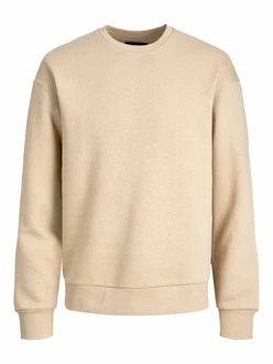 JACK & JONES Sweatshirt JJESTAR BASIC (4012) Beige