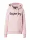 Superdry Mikina  růžová / černá