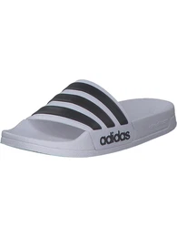 Badeschuh 'Adilette' schwarz / wei