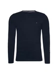 TOMMY HILFIGER Shirt TOMMY LOGO LONG SLEEVE TEE navy