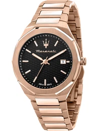 Analoguhr rosegold / schwarz