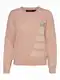 VERO MODA Pulover ''''Tree''''  roza / srebrna