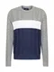 HOLLISTER Pullover navy / graumeliert / weiß