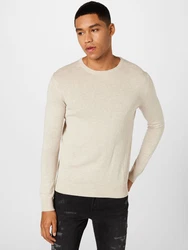 Jack & Jones Pullover JJEEMIL beigemeliert