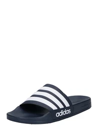 Badeschuh 'Adilette' dunkelblau / wei