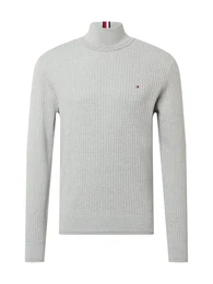 Pullover hellgrau / navy / rot / weiß
