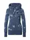 Ragwear Mikina s kapuc  non modr / chladn modr / svtlemodr / rov