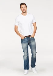 TOM TAILOR T-Shirt hellgrau/weiß
