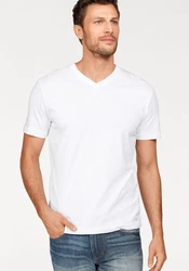 TOM TAILOR T-Shirt hellgrau/weiß