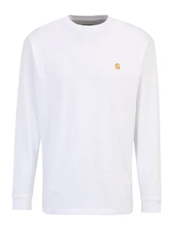 Carhartt WIP Shirt 'Chase' gold / weiß