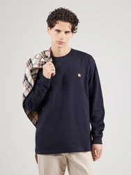 Carhartt WIP Shirt 'Chase' navy/goldgelb