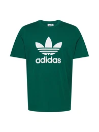 T-Shirt dunkelgrün / weiß