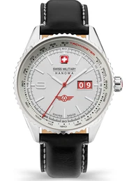 SWISS MILITARY HANOWA Analoguhr weiß / schwarz / rot