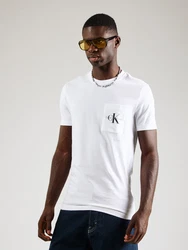 Calvin Klein Jeans T-Shirt CORE MONOGRAM POCKET SLIM TEE grau/schwarz/wei