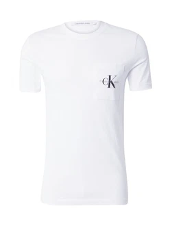 Calvin Klein Jeans T-Shirt CORE MONOGRAM POCKET SLIM TEE grau/schwarz/wei