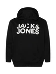 Jack & Jones Plus Sweatshirt 'JJEcorp' schwarz/wei