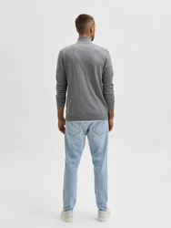 SELECTED HOMME Strickjacke 'Berg' grau
