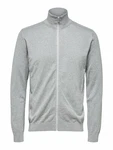 SELECTED HOMME Strickjacke 'Berg' grau