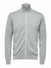 SELECTED Strickjacke 'Berg' grau