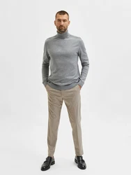 SELECTED HOMME Pullover 'Berg' grau