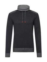 Pullover graumeliert / schwarz