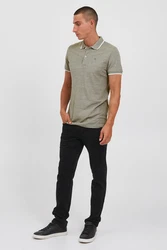 Casual Friday Shirt 'Tristan' oliv/wei