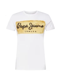 T-Shirt ''''Charing'''' gold / anthrazit / wei