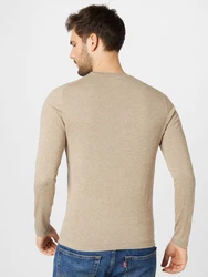 OLYMP Pullover Strick Casual Crew Neck sand