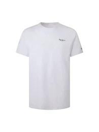 T-Shirt navy / feuerrot / schwarz / wei