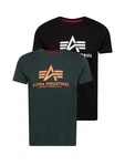 Alpha Industries T-Shirt Basic T 2 Pack tanne/hellorange/schwarz/wei