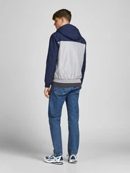 Jack & Jones Jacke navy / graumeliert / wei