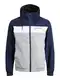 JACK & JONES Jacke 'Rush' navy / graumeliert / wei