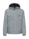 JACK & JONES Prehodna jakna  pegasto siva / rna