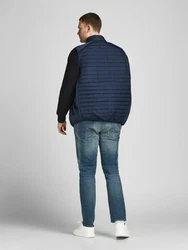 Jack & Jones Plus Weste navy/hellgrau