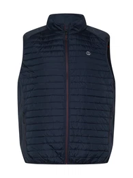 Plus Weste navy / hellgrau