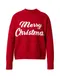 OVS Pulover ''''MERRY XMAS''''  crvena / bijela