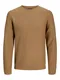 JACK & JONES Pullover hellbraun