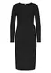 LASCANA Úpletové šaty  černý melír