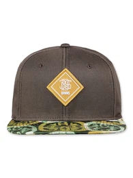 6 Panel Snapback Cap ''''BatiquePeak'''' oliv