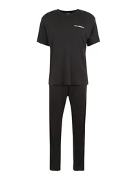 Pyjama schwarz / wei