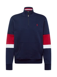 Sweatshirt navy / weiß / rot