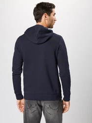 JACK & JONES Sweatshirt CORP Logo Hoodie navy / weiß