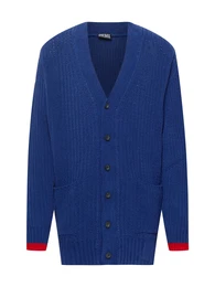 Strickjacke 'MORENO' blau / hellrot