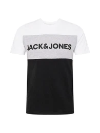 T-Shirt graumeliert / schwarz / wei