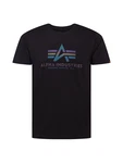 Alpha Industries T-Shirt Basic T Rainbow Reflective blau/grn/dunkellila/orange/schwarz Alpha Industries T-Shirt Basic T Rainbow Reflective blau/grn/dunkellila/orange/schwarz